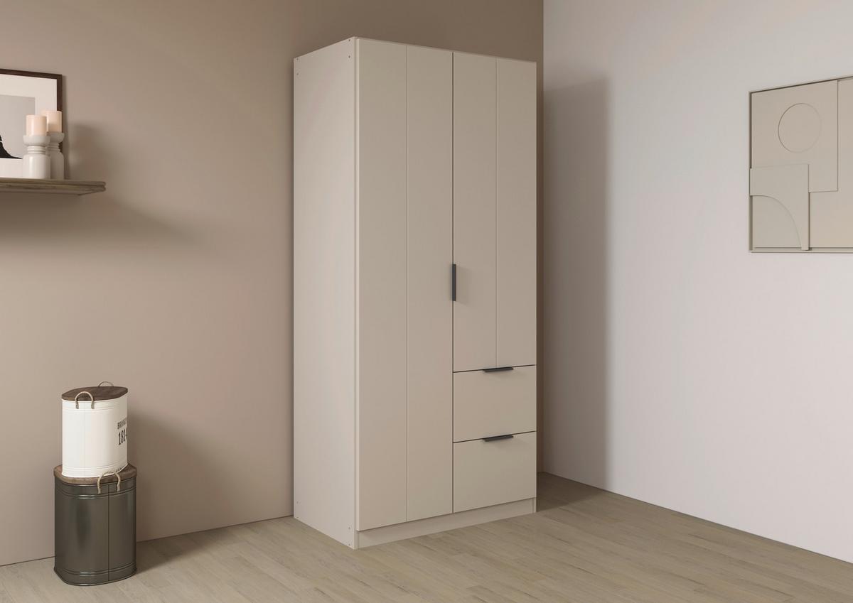DREHTÜRENSCHRANK Ella Champagner B: 91cm - Champagner, MODERN, Holzwerkstoff (91/197/54cm) - Rauch Möbel