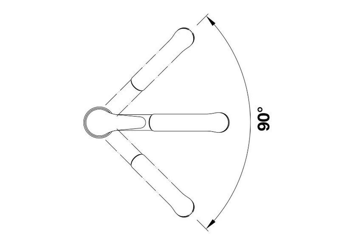 Chrómová batéria BLANCO DARAS-S - chrómová (24,2/16cm) - Blanco