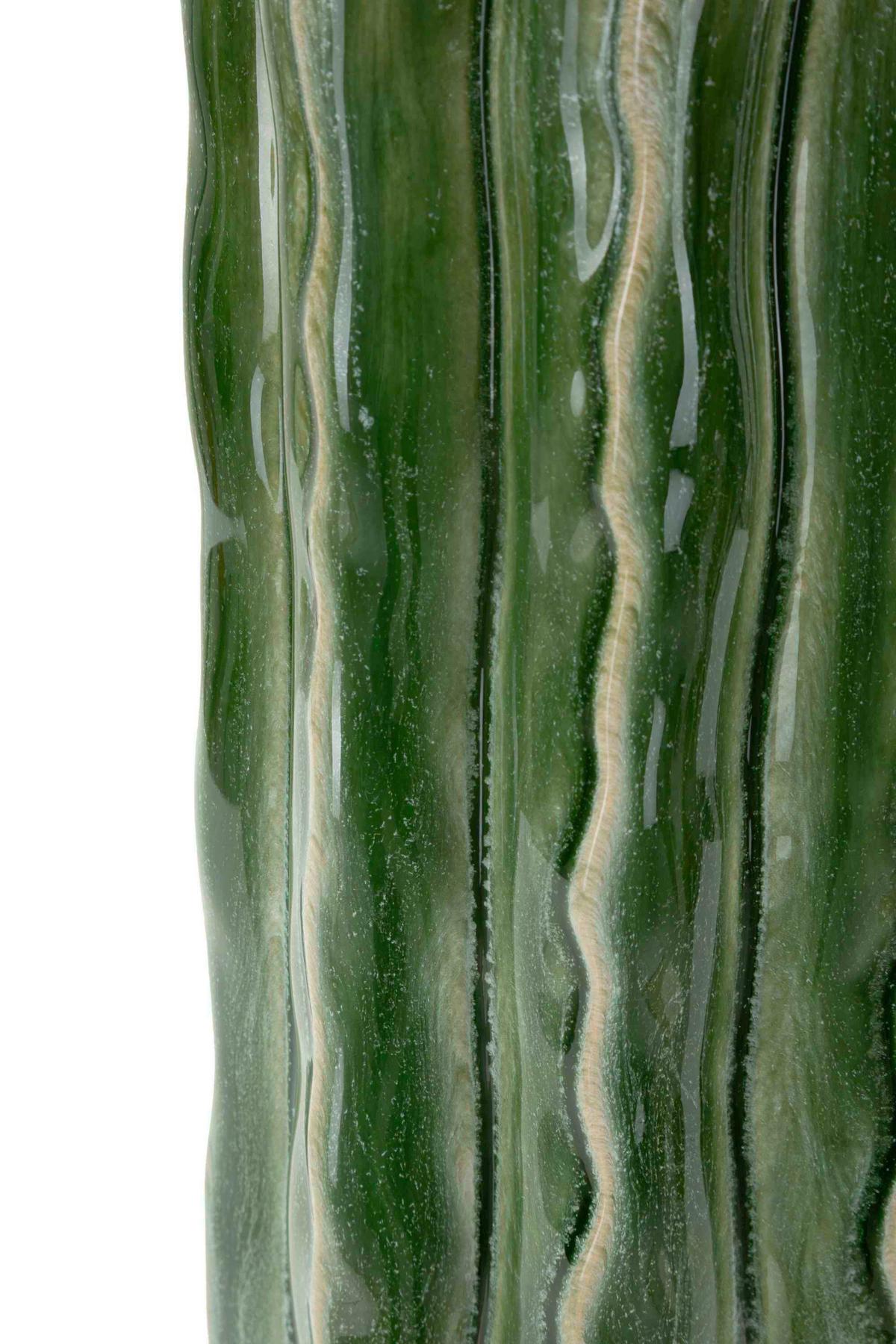 Vase Tall Cactus Pot Grün B: 12 cm - Grün, Basics, Keramik (12/31,5/12cm)