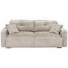 Schlafsofa Bullet Taupe B: 235 Cm - Taupe/Schwarz, KONVENTIONELL, Textil (235/88/120cm) - MID.YOU