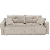 Schlafsofa Bullet Taupe B: 235 Cm - Taupe/Schwarz, KONVENTIONELL, Textil (235/88/120cm) - MID.YOU
