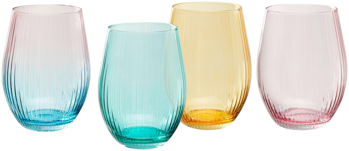 POHÁR NA PITIE IRYNA - viacfarebná, Modern, sklo (7,6/12,5cm) - Mömax