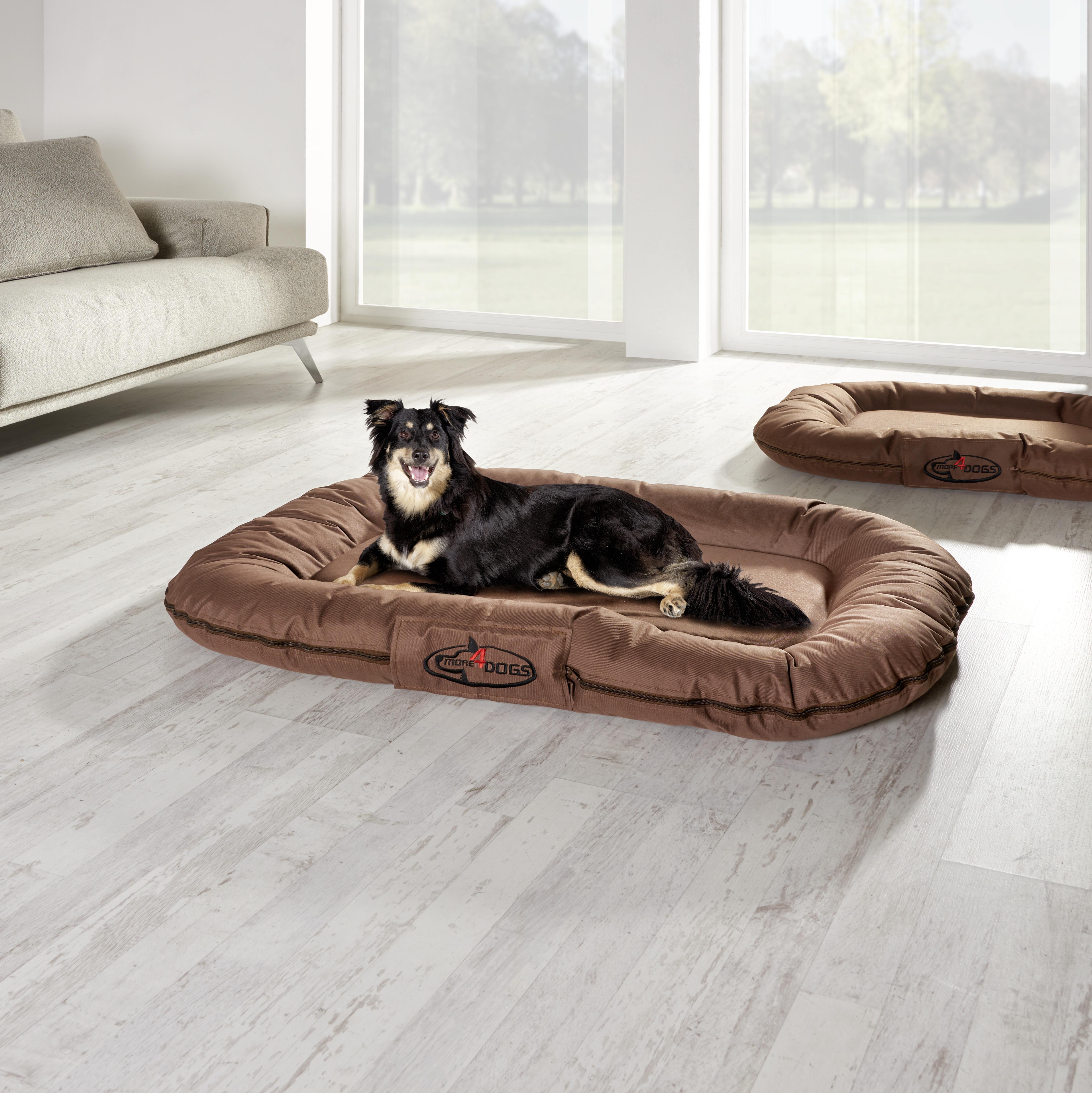 VANKÚŠ PRE DOMÁCE ZVIERATÁ ROCKY - hnedá, textil (70/100cm) - Modern Living