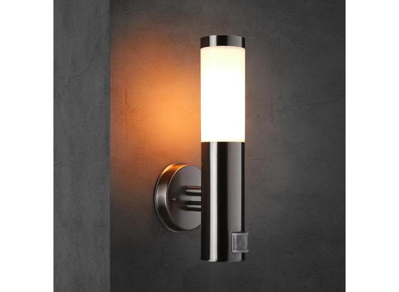 Vonkajšia Lampa Serge So Senzorom Pohybu - farby ušľachtilej ocele, Moderný, kov (15,5/7,6/38cm) - Modern Living Vonkajšia Lampa Serge So Senzorom Pohybu - farby ušľachtilej ocele, Moderný, kov (15,5/7,6/38cm) - Modern Living