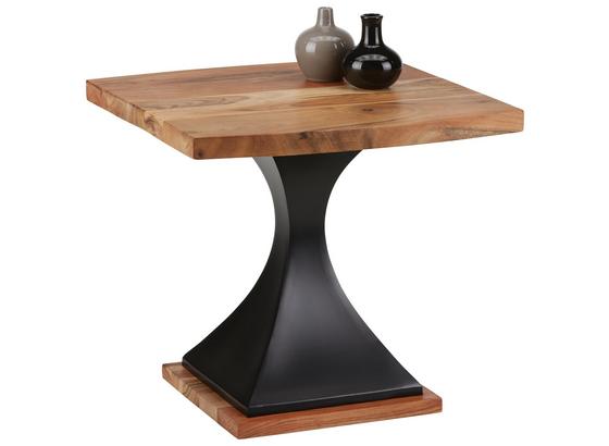 Konferenční Stolek Django - černá/barvy akácie, Lifestyle, kov/dřevo (55/50/55cm) - Premium Living Konferenční Stolek Django - černá/barvy akácie, Lifestyle, kov/dřevo (55/50/55cm) - Premium Living