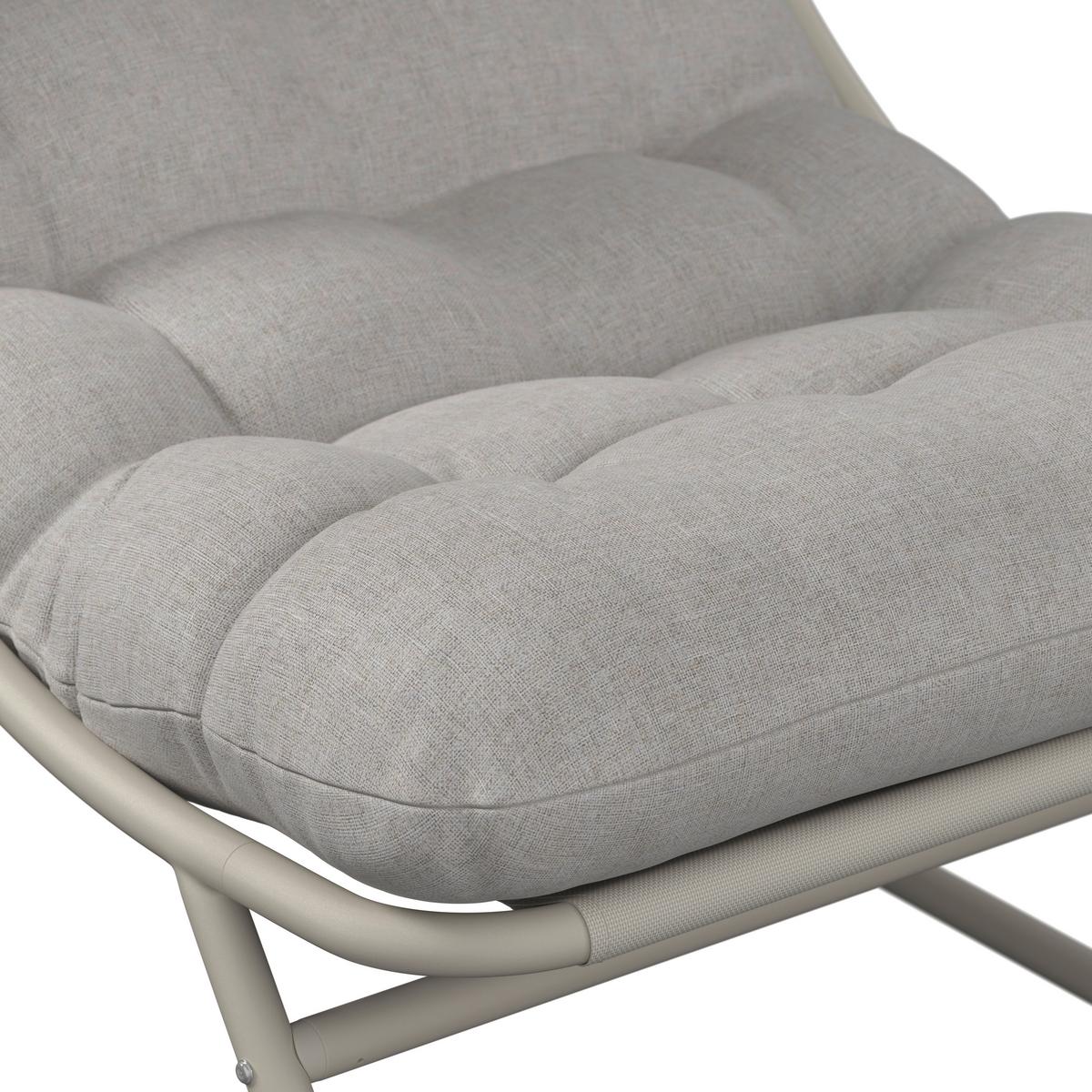 Loungesessel Kapstadt - Beige, MODERN, Textil/Metall (68/36/65cm) - Beldano
