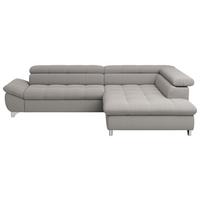 Ecksofa Gemini Grau, S: 312x234 Cm - Chromfarben/Grau, KONVENTIONELL, Textil (312/78-97/234cm)