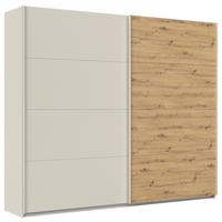 Schwebetürenschrank Feldkirch 271cm Champagner/Eiche Artisan - Champagner/Eiche Artisan, Trend, Holzwerkstoff (271/229/61cm) - Luca Bessoni