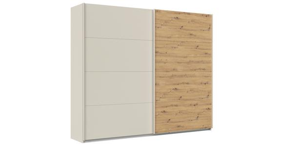 Schwebetürenschrank Feldkirch 271cm Champagner/Eiche Artisan - Champagner/Eiche Artisan, Trend, Holzwerkstoff (271/229/61cm) - Luca Bessoni