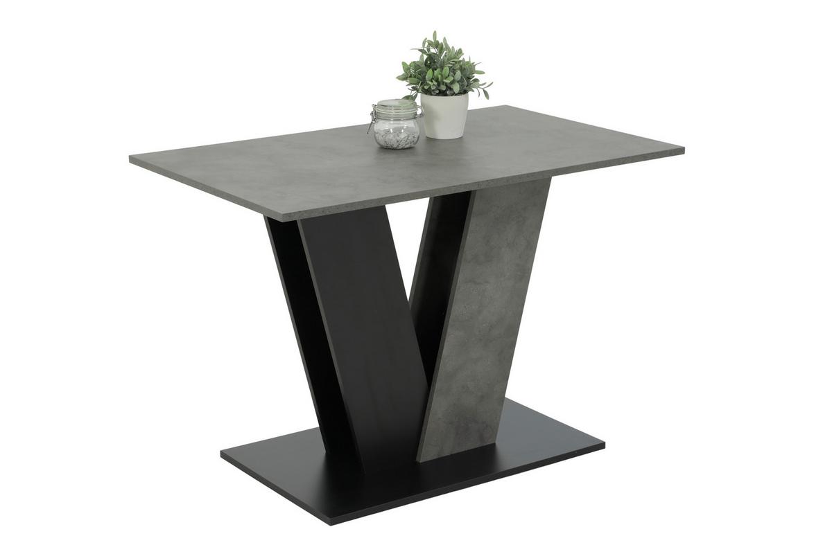 Tischgruppe Elbe G - Dunkelgrau/Anthrazit, MODERN, Holzwerkstoff/Textil (110/76/70cm) - MID.YOU