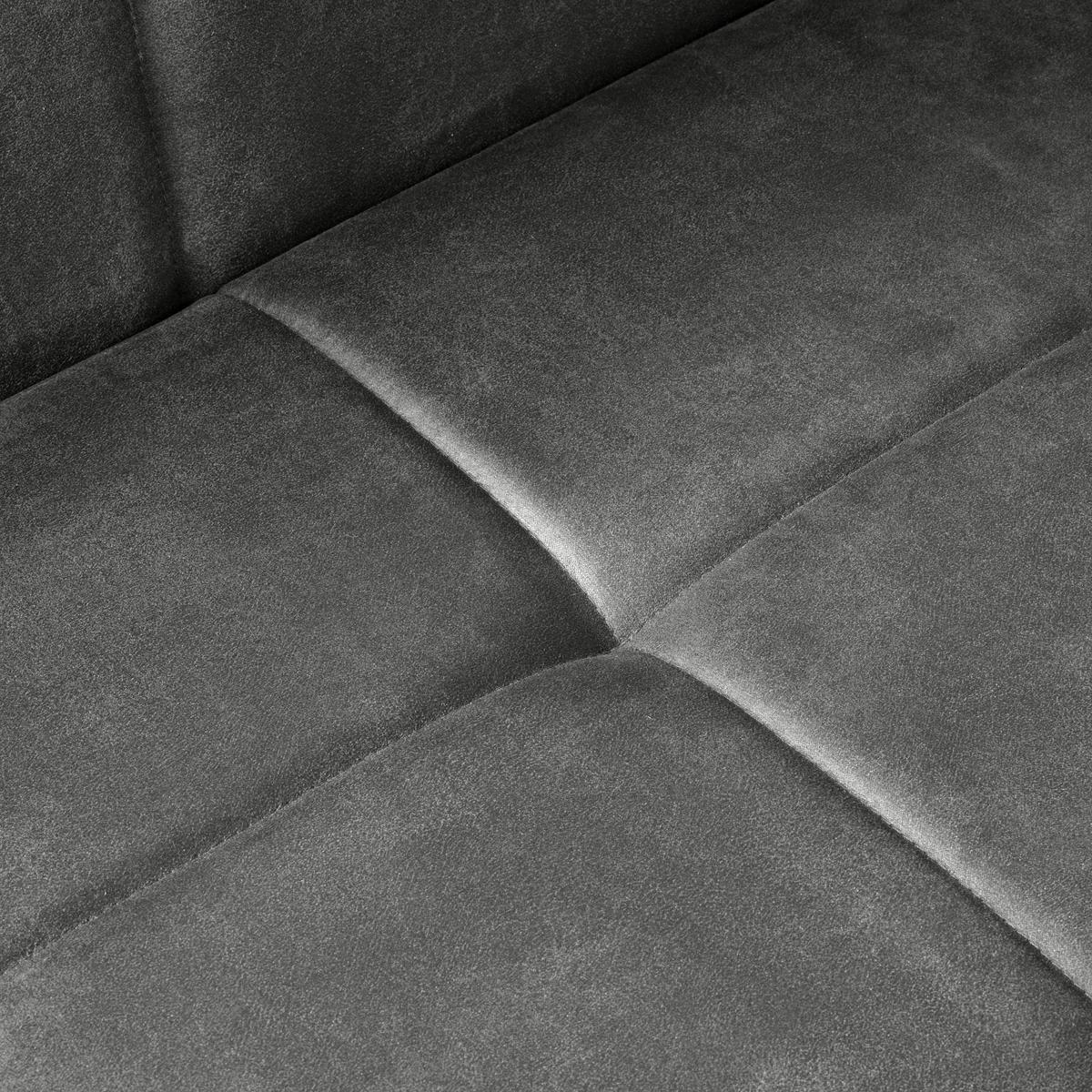 Rohová lacive COOPER - šedá/černá, Moderní, kov/textil (190/85/150cm) - Mömax