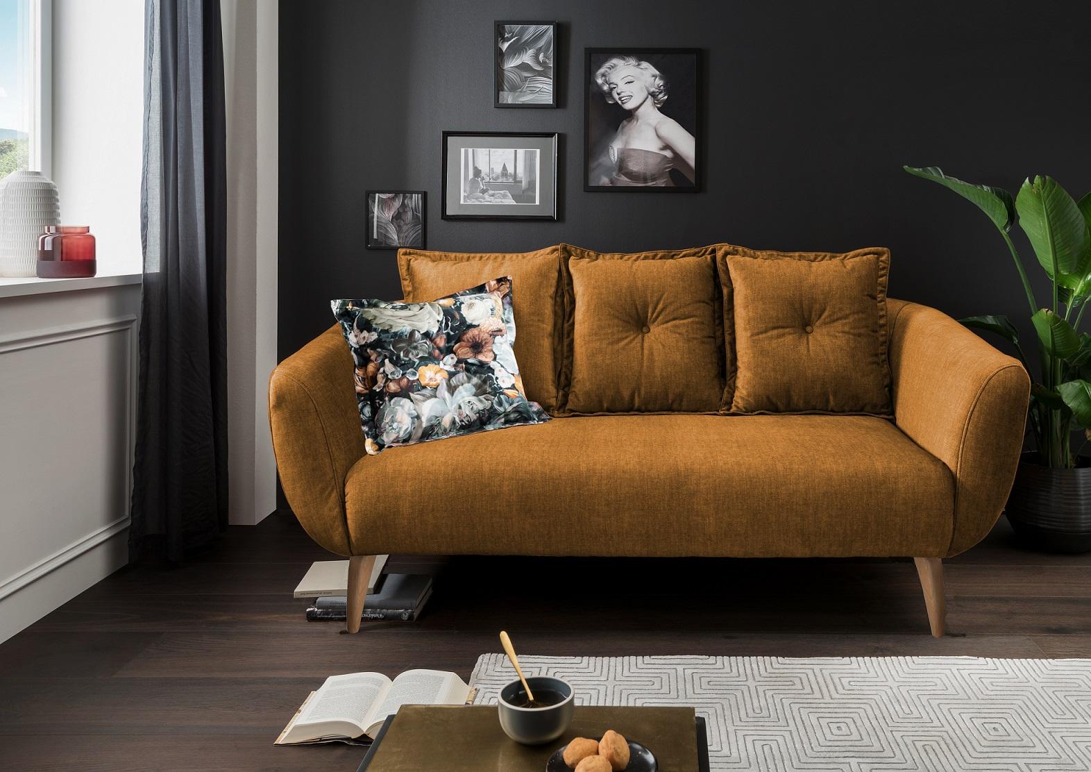 Livetastic 2,5-Sitzer Baggio Gelb B: 196 cm