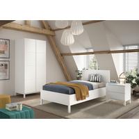 EINZELZIMMER Eva Weiß 3-Teilig - Weiß, MODERN, Holz/Holzwerkstoff - Vipack