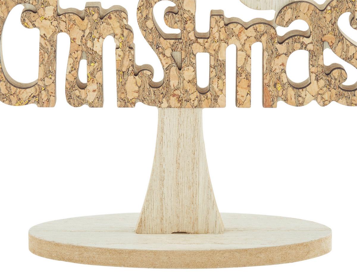 Weihnachtsbaum Holzwerkstoff H: 30 cm - Naturfarben, Basics, Holzwerkstoff (18/5/30cm) - Luca Bessoni