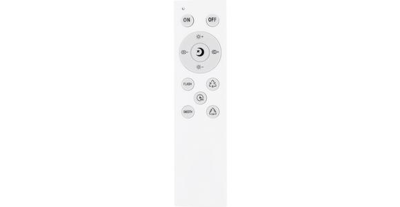 Led-deckenleuchte Hanna Ø 50 Cm Mit Farbwechsler - Opal/Weiß, MODERN, Kunststoff/Metall (50/7cm) - Luca Bessoni