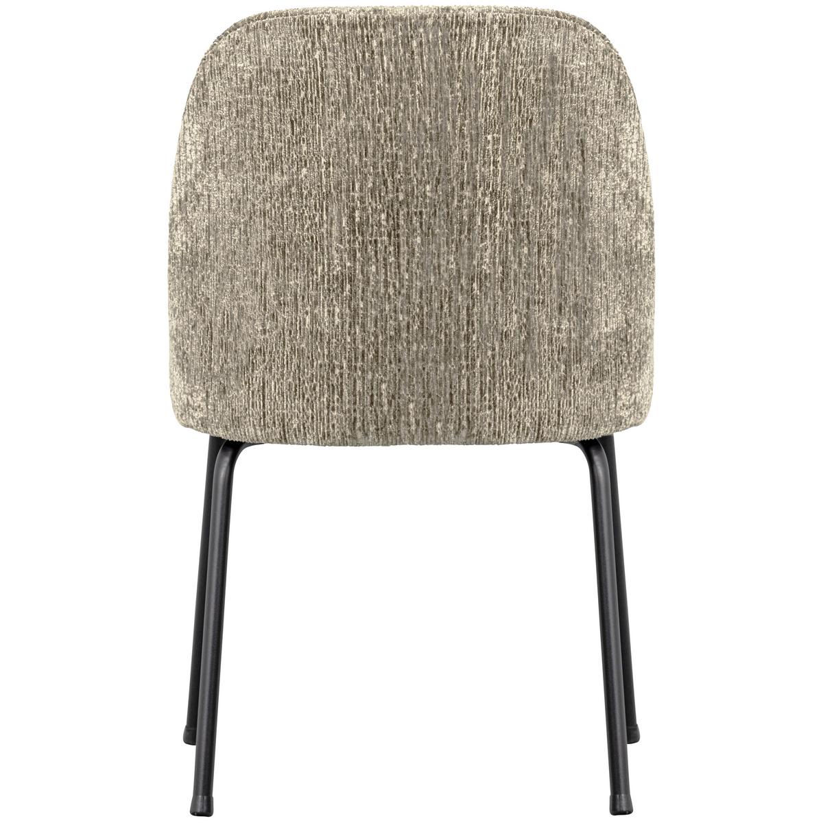 Stuhl-Set Vogue Naturfarben/Hellgrau B: 50cm - Hellgrau/Schwarz, MODERN, Textil/Metall (50/83/57cm) - Livetastic