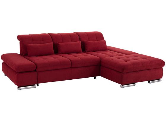 Wohnlandschaft Donald L-Form 276x186 cm - Bordeaux/Schwarz, MODERN, Holzwerkstoff (276/186cm) - Ombra Wohnlandschaft Donald L-Form 276x186 cm - Bordeaux/Schwarz, MODERN, Holzwerkstoff (276/186cm) - Ombra