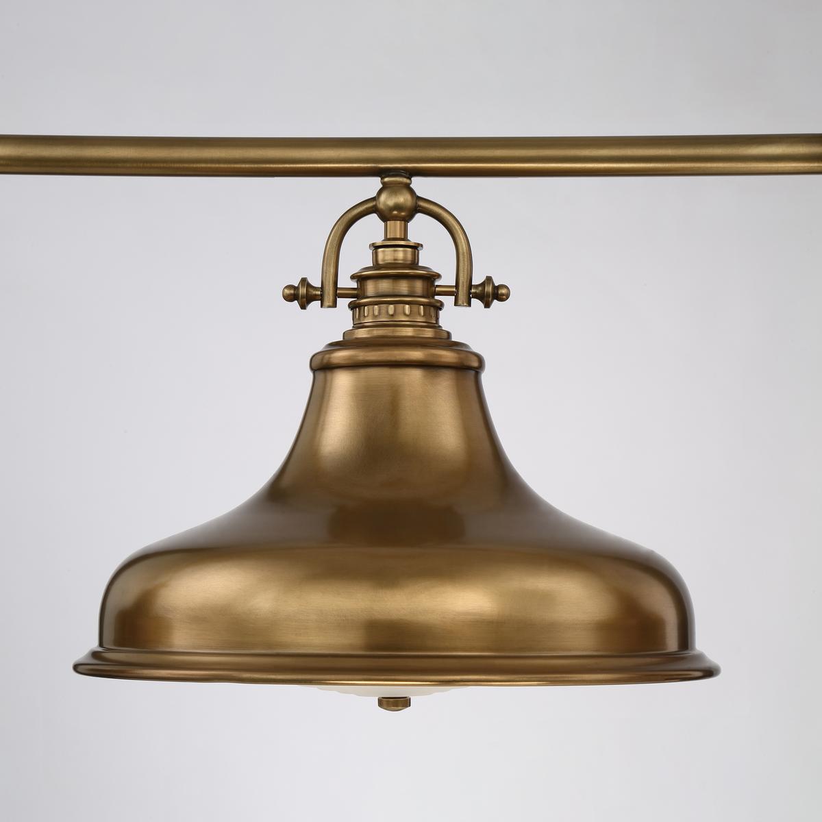 Hängeleuchte H: ca. 73 cm 3-Flammig Messingfarben - Messingfarben, Design, Glas/Metall (133.3/73/34.3cm) - Elstead Lighting