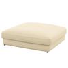 Hocker Bourbon, Creme B: 133 Cm - Creme/Schwarz, MODERN, Textil (133/43/133cm) - Trendmanufaktur