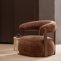 SESSEL Foon Braun B: 82cm - Schwarz/Braun, MODERN, Holz/Textil (82/78/73cm) - Livetastic