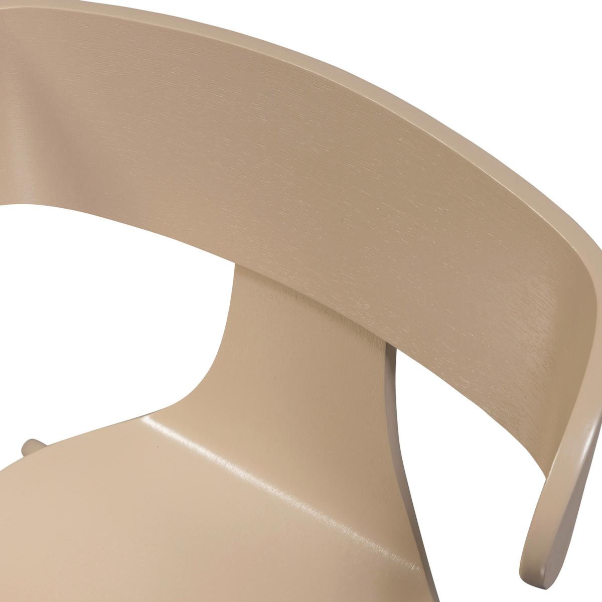 Stuhl-Set Form Sandfarben B: 50 cm - Sandfarben, Design, Holz/Metall (50/77,5/52cm) - Livetastic
