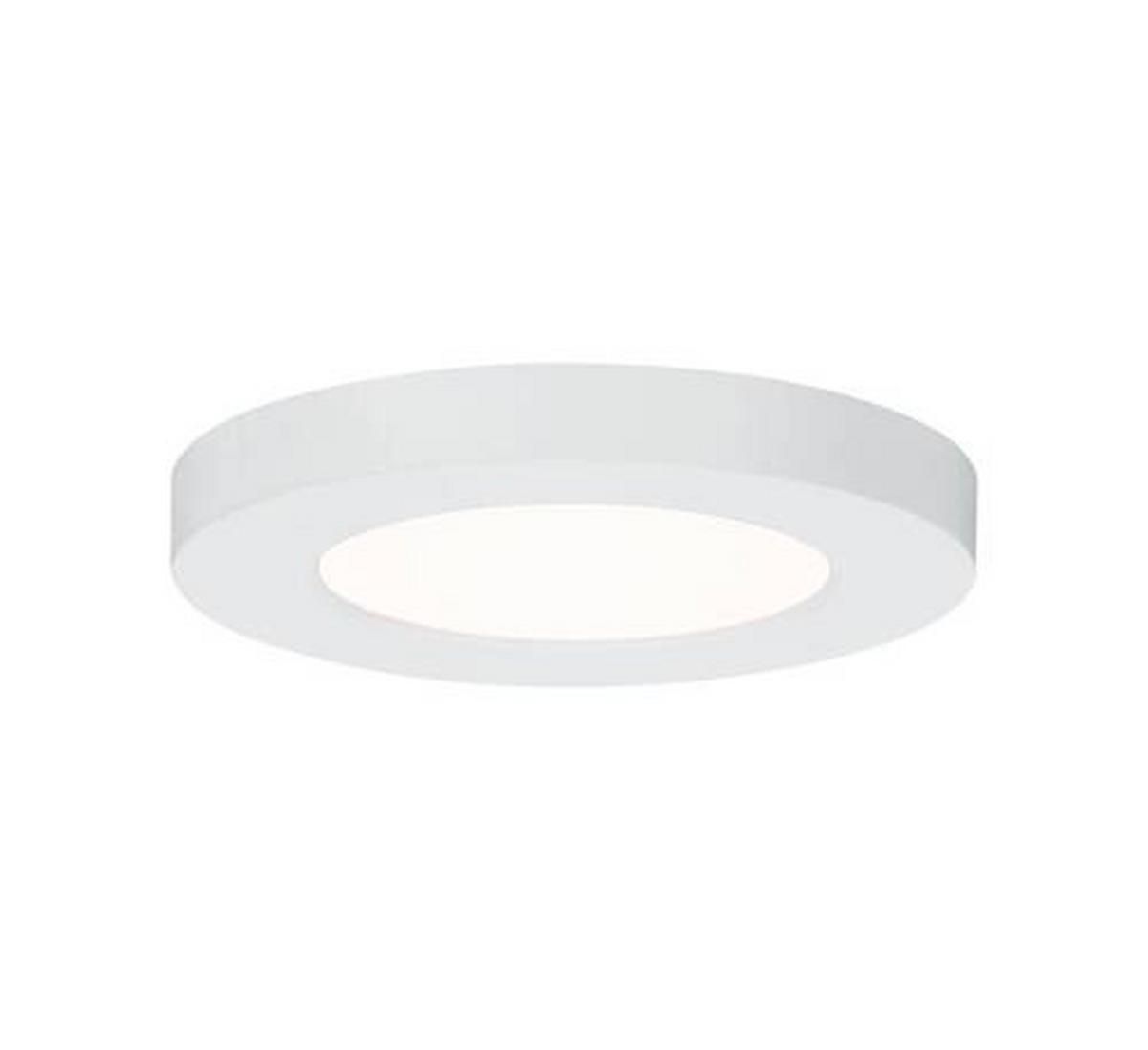 LED-Deckenleuchte Ø 11,6 cm Weiß Rund - Weiß, Basics, Kunststoff (11,6cm) - Paulmann