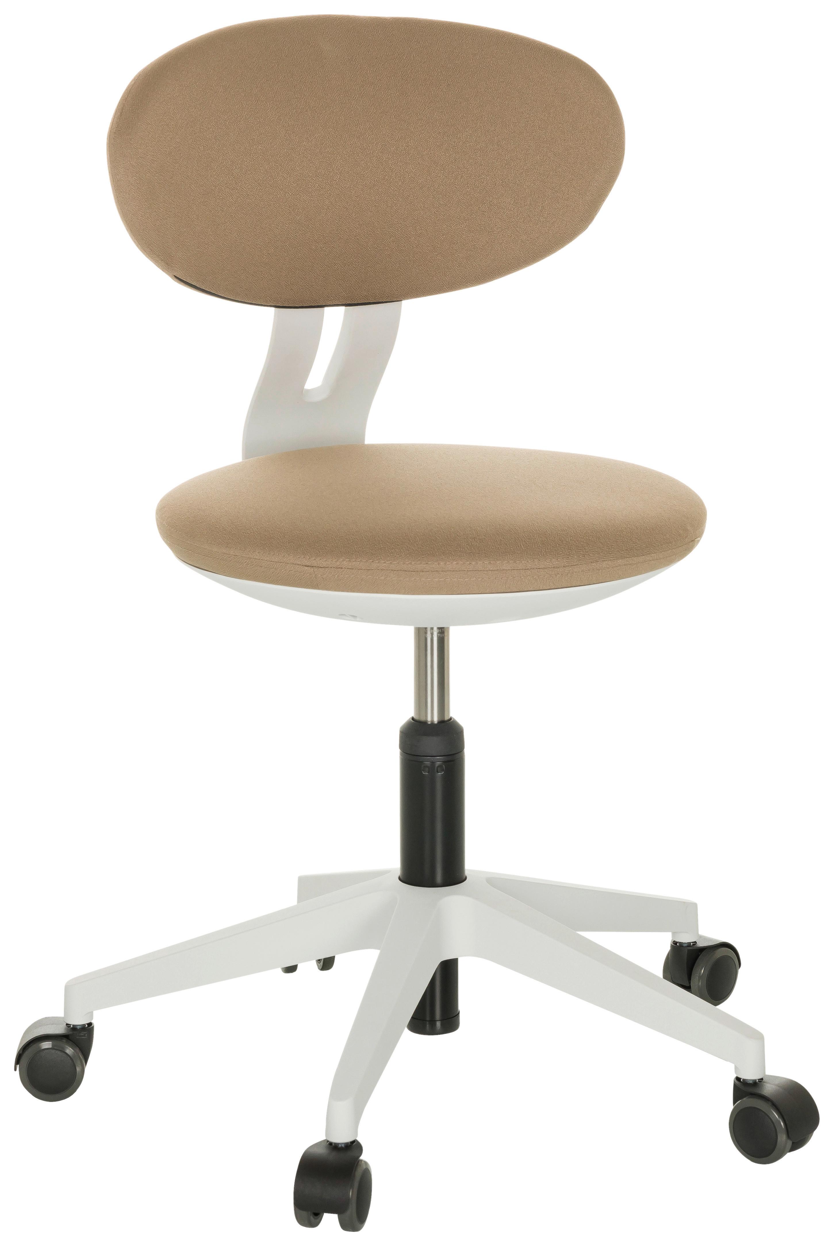 Jugenddrehstuhl Minimovo - Beige/Weiß, Basics, Kunststoff/Textil (42/66-87/52cm) - MID.YOU