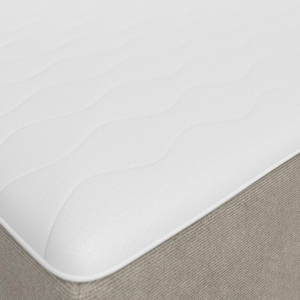 Boxspringová posteľ ACE 120x200, béžová - čierna/béžová, Modern, drevo/textil (120/200cm) - Bessagi Home
