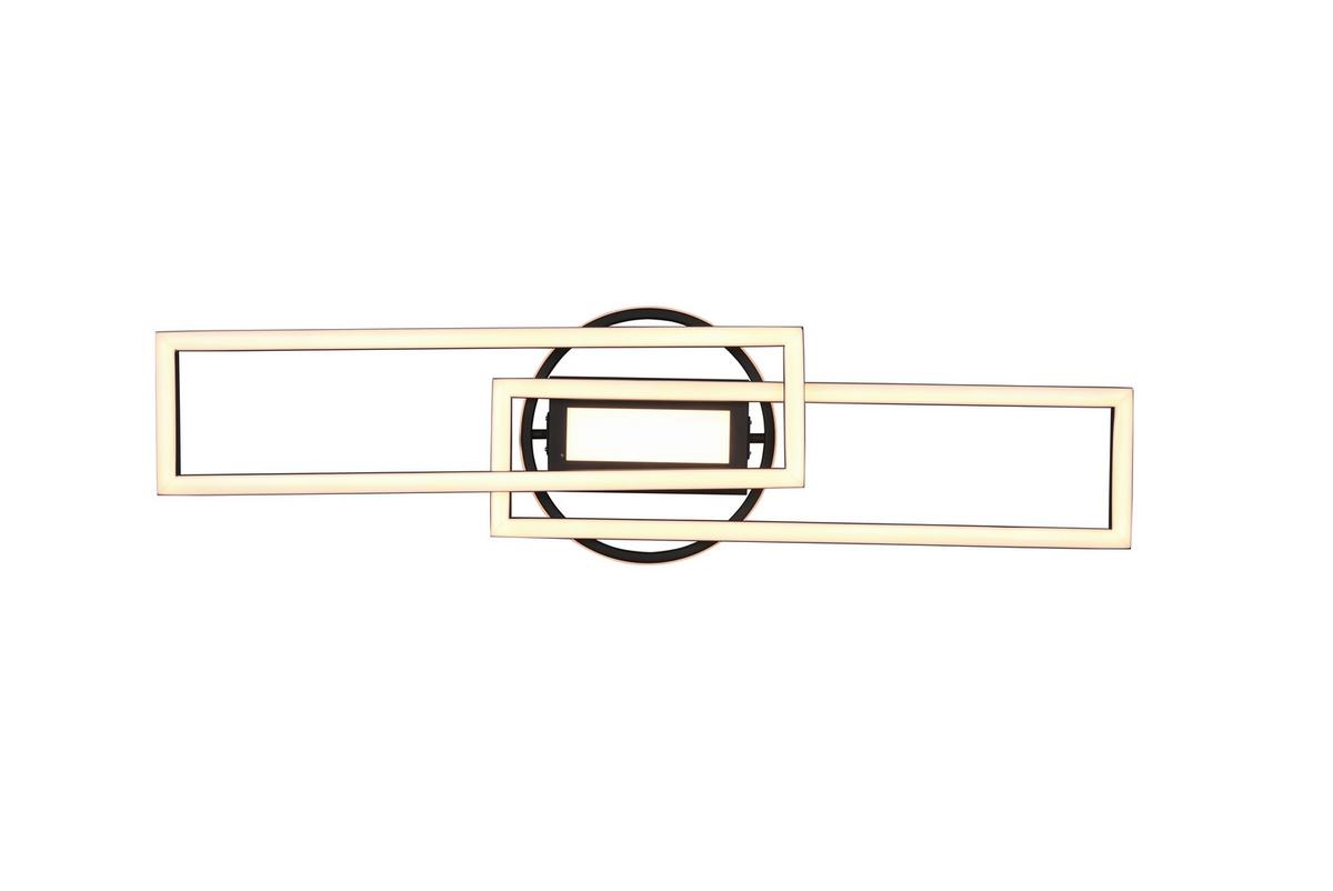 LED-Deckenleuchte R67183132 Twister - Schwarz, Basics, Metall (90,5/24,5/8,5cm)