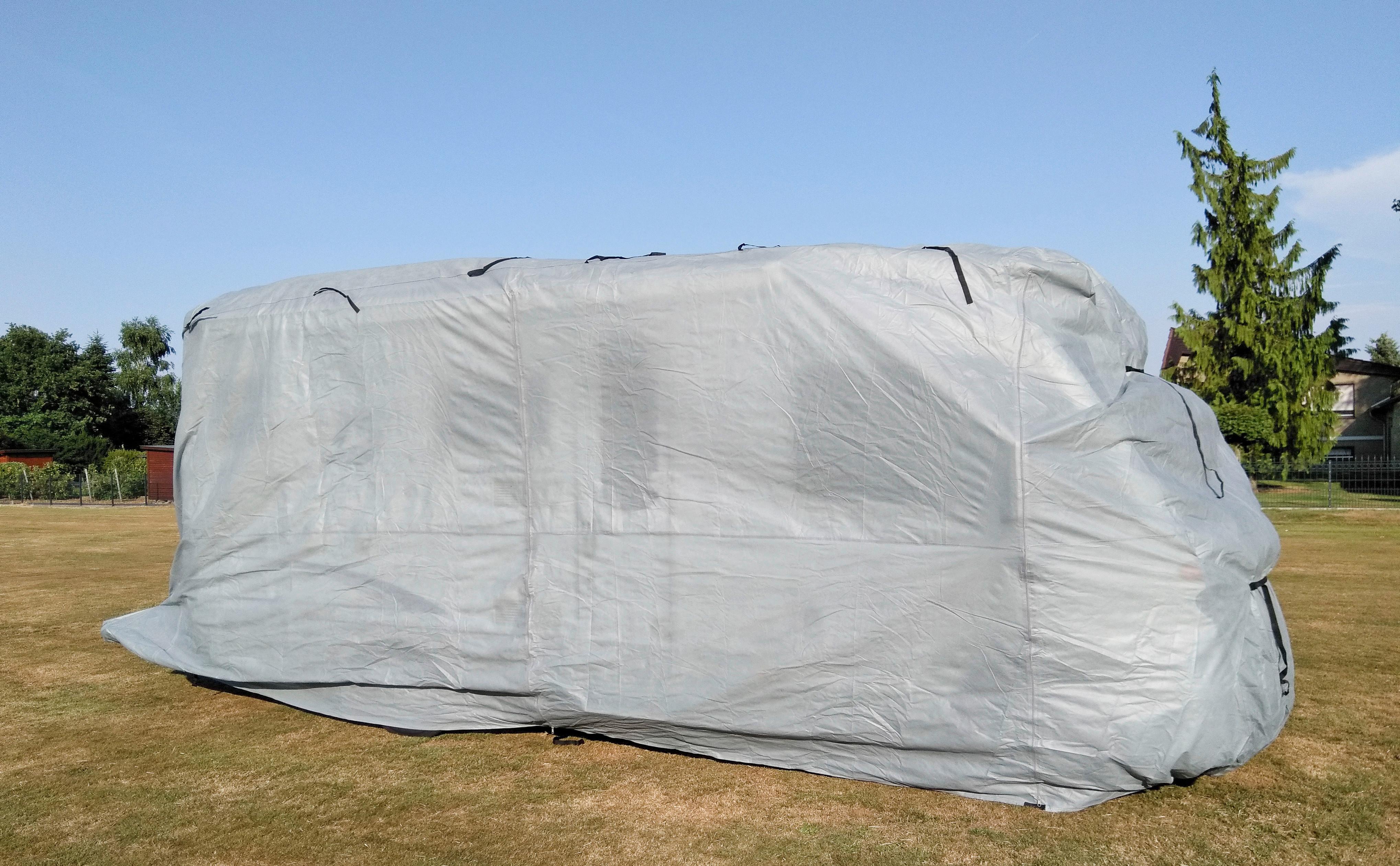 Schutzplane Abdeckplane für Wohnmobil Gr. S Grau - Grau, Basics, Kunststoff (235/275/610cm)