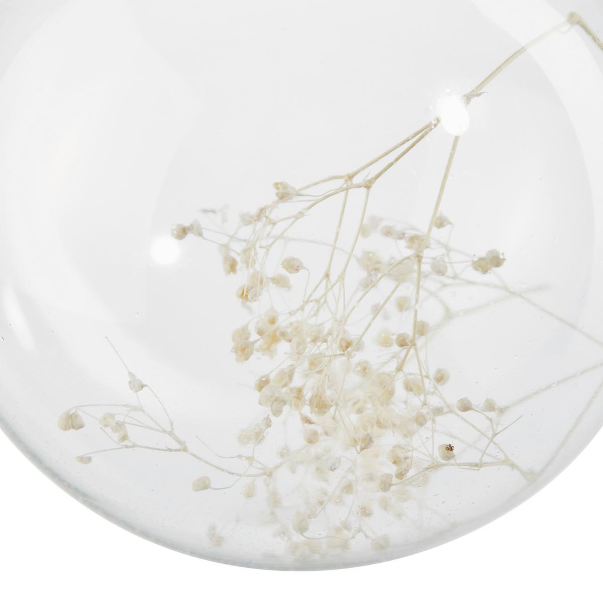 Christbaumkugel Glas Naturafraben/Transparent - Transparent/Naturfarben, MODERN, Glas (8cm)