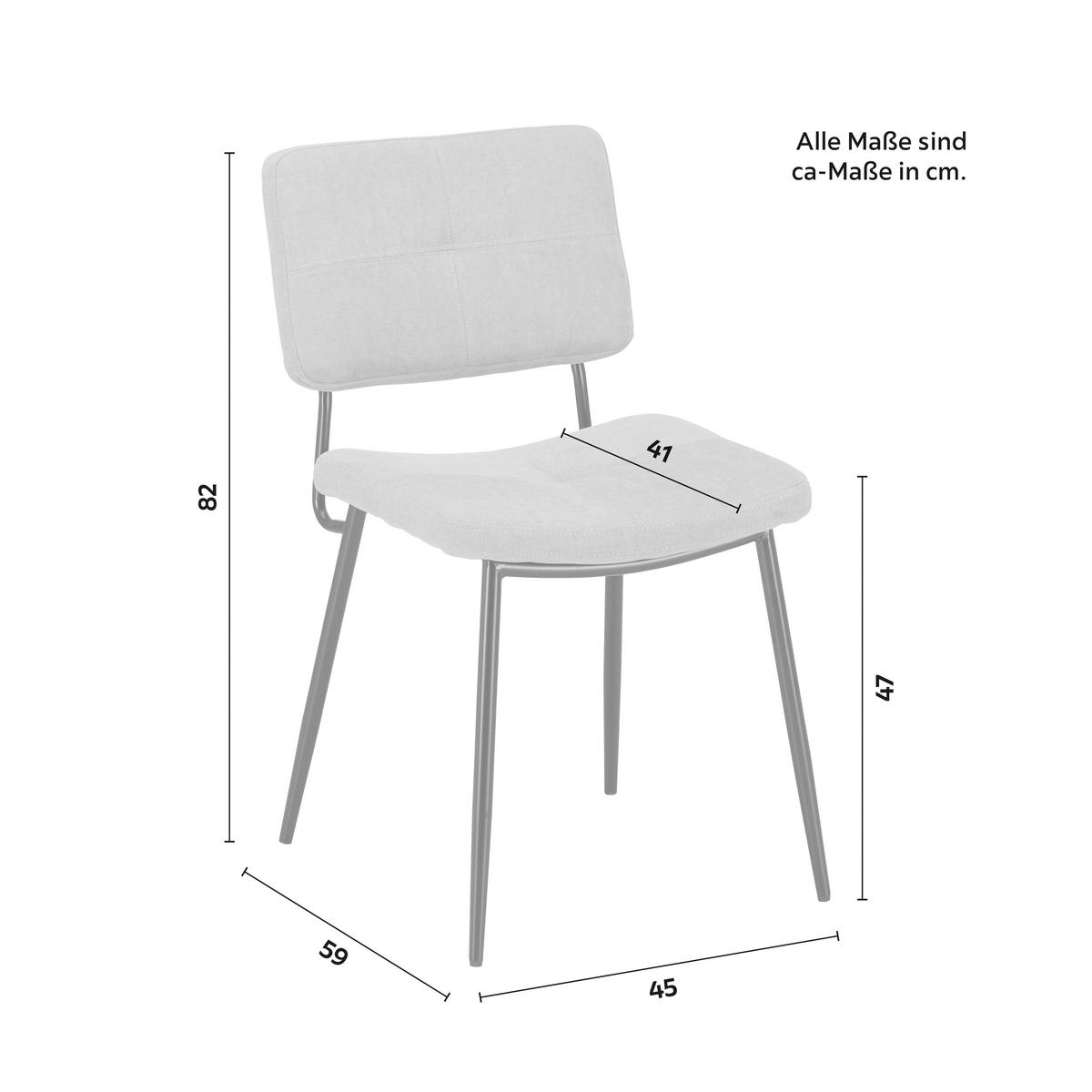 židle NETA svetlěšedá - černá/světle šedá, Moderní, kov/dřevo (45/82/59cm) - Bessagi Home