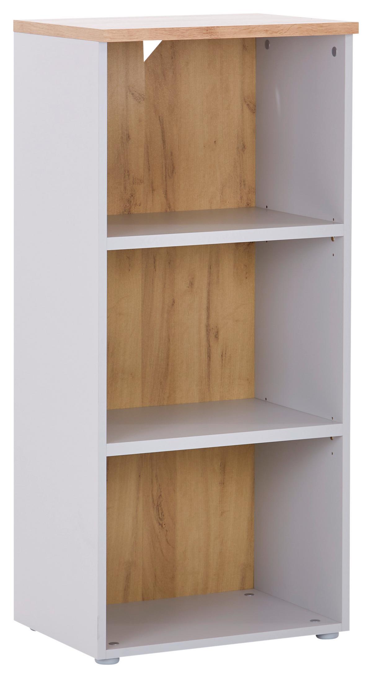 Aktenregal Kontor K4 Eiche Dekor Grau B: 50 Cm - Eichefarben/Grau, MODERN, Holzwerkstoff (50/112/38cm)