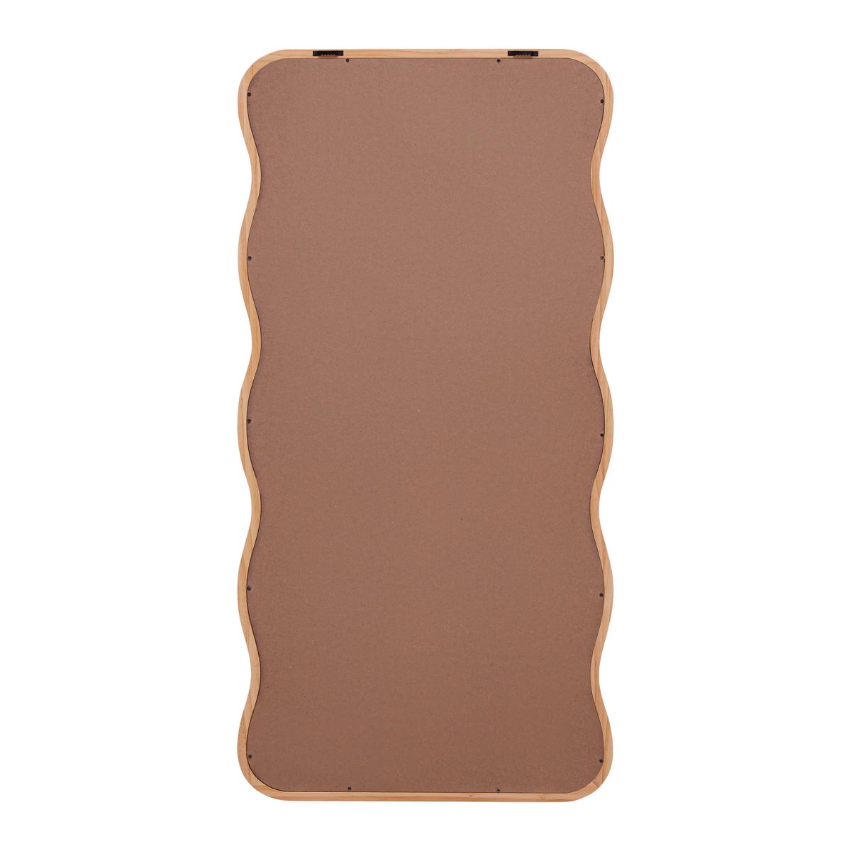 ZRKADLO WAVE -EXKLUSIV- - prírodná farba/farba borovice, Natur, drevo/kompozitné drevo (50/100/2cm) - Mömax