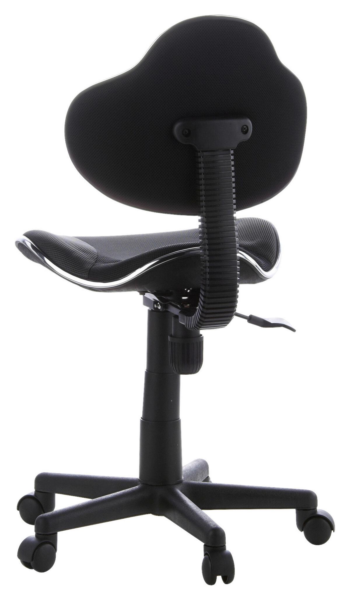 Jugenddrehstuhl Kiddy Gti 2 Grau/Schwarz - Schwarz/Grau, Basics, Kunststoff (45/86-101/42cm) - MID.YOU