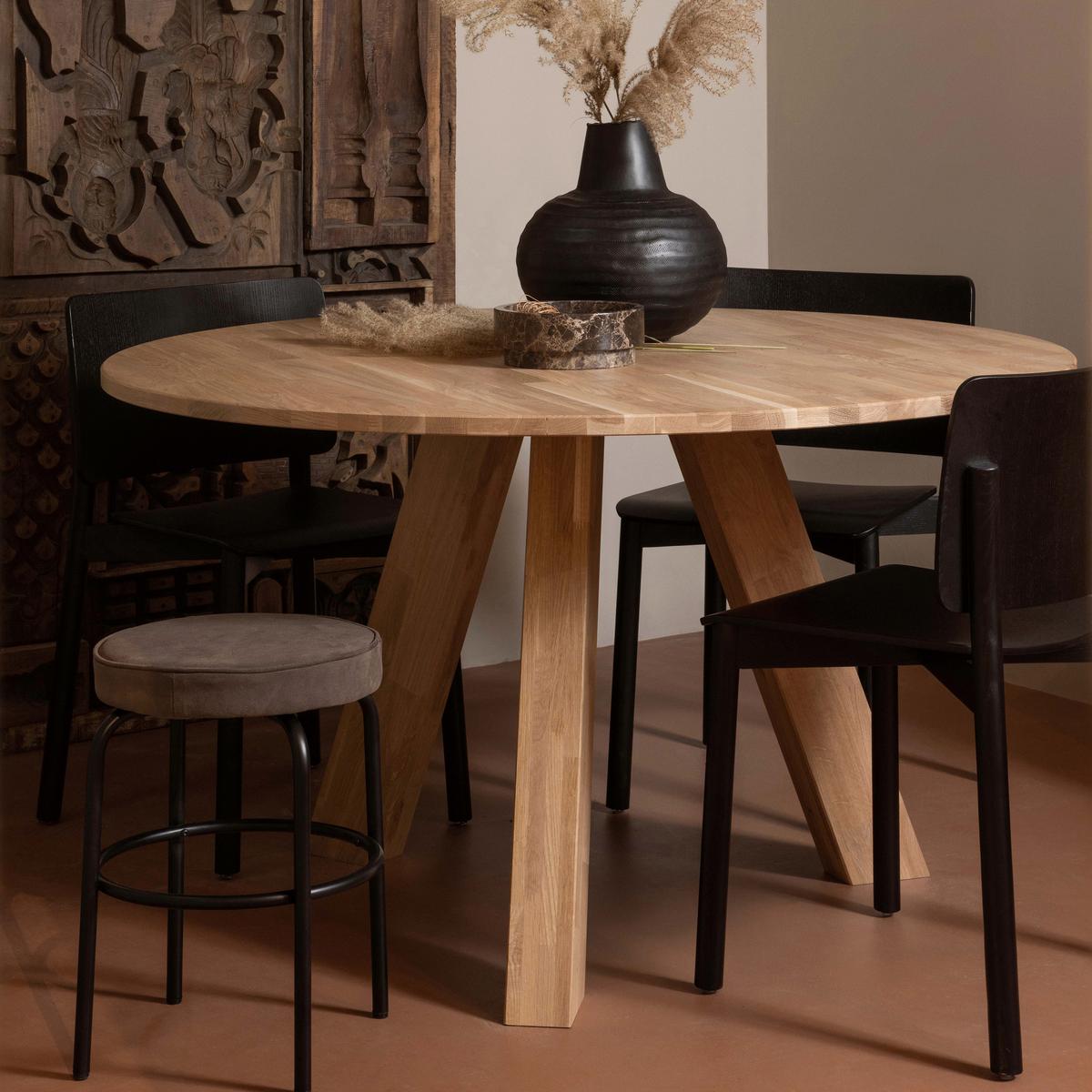ESSTISCH Rhonda Naturfarben L: 129cm - Naturfarben, MODERN, Holz (129/129/77cm) - Livetastic