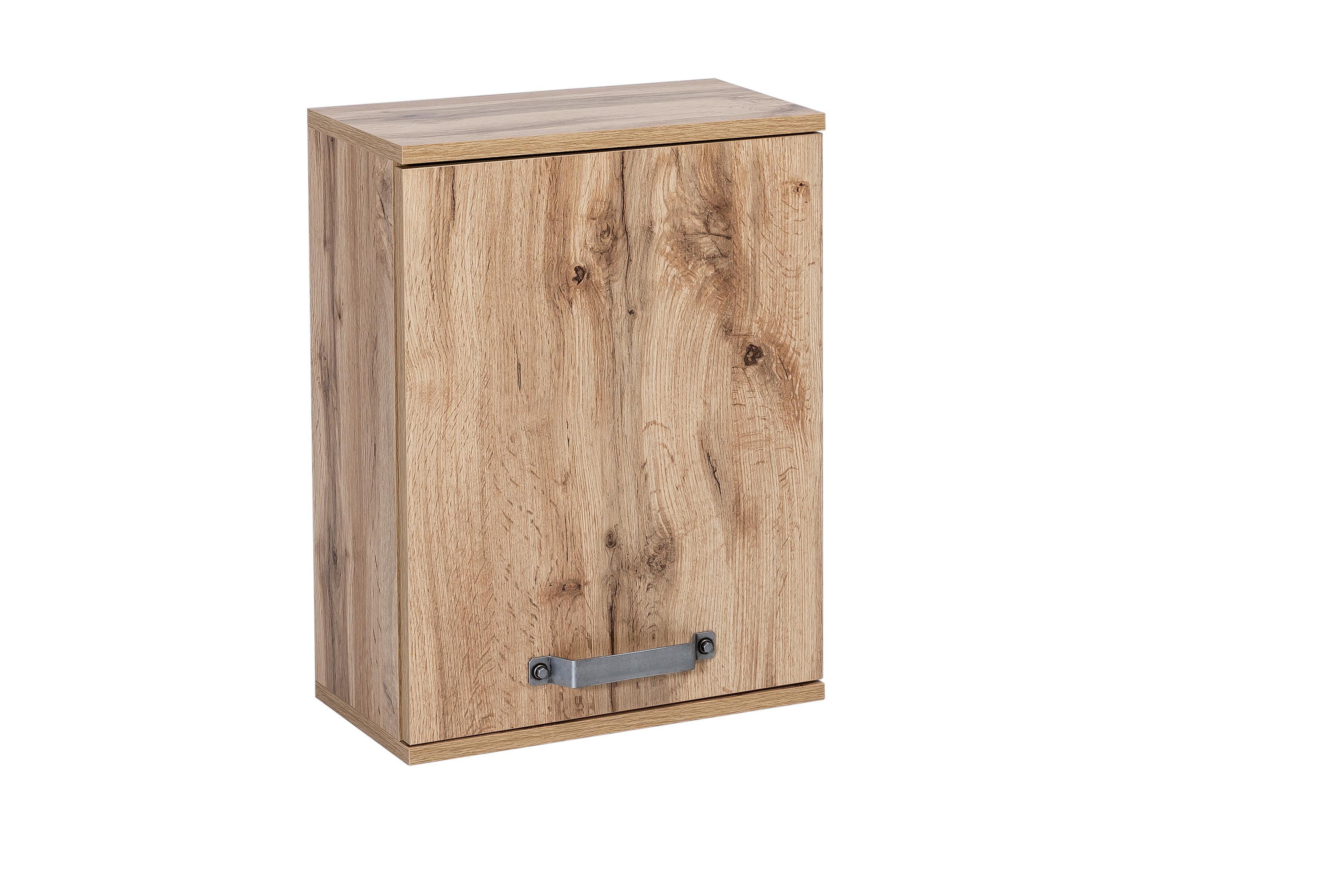 Hängeschrank Bad Milan BxH 40,3x54,5 cm Eiche Dekor - Eichefarben, KONVENTIONELL, Holzwerkstoff (40,3/54,5/20cm) - MID.YOU