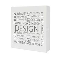 SKŘÍŇKA NA KLÍČE DESIGN BIELA - bílá, Moderní, kov (22/24/5cm)