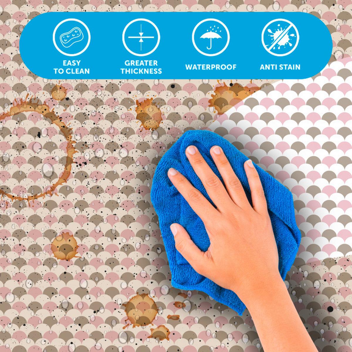 Klebefolie Multicolor Flakes 45x200 Cm - Multicolor/Rosa, Basics (45/200cm)