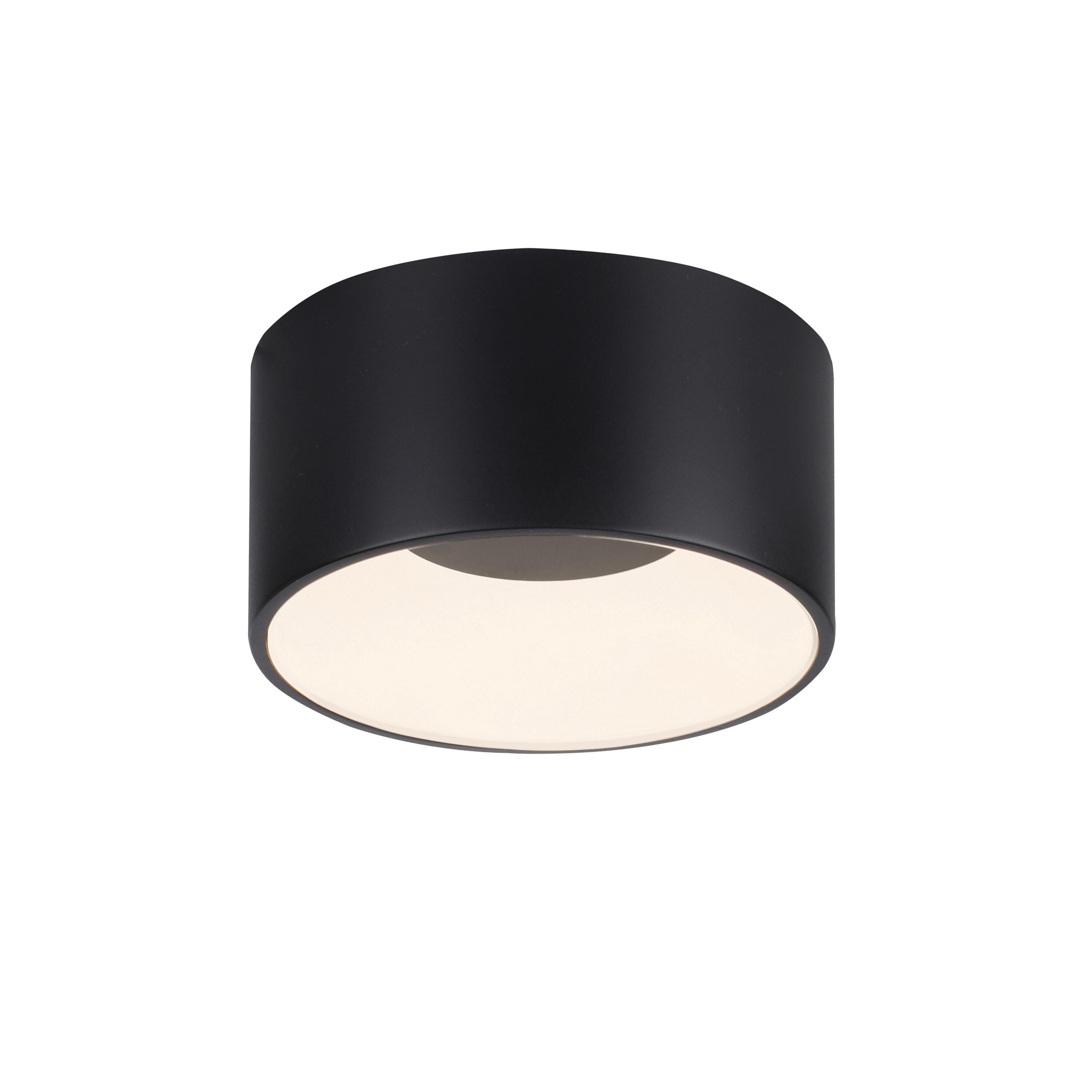 LED-Deckenleuchte 14325-18 Tanika - Schwarz, MODERN, Kunststoff/Metall (16/16/8cm)