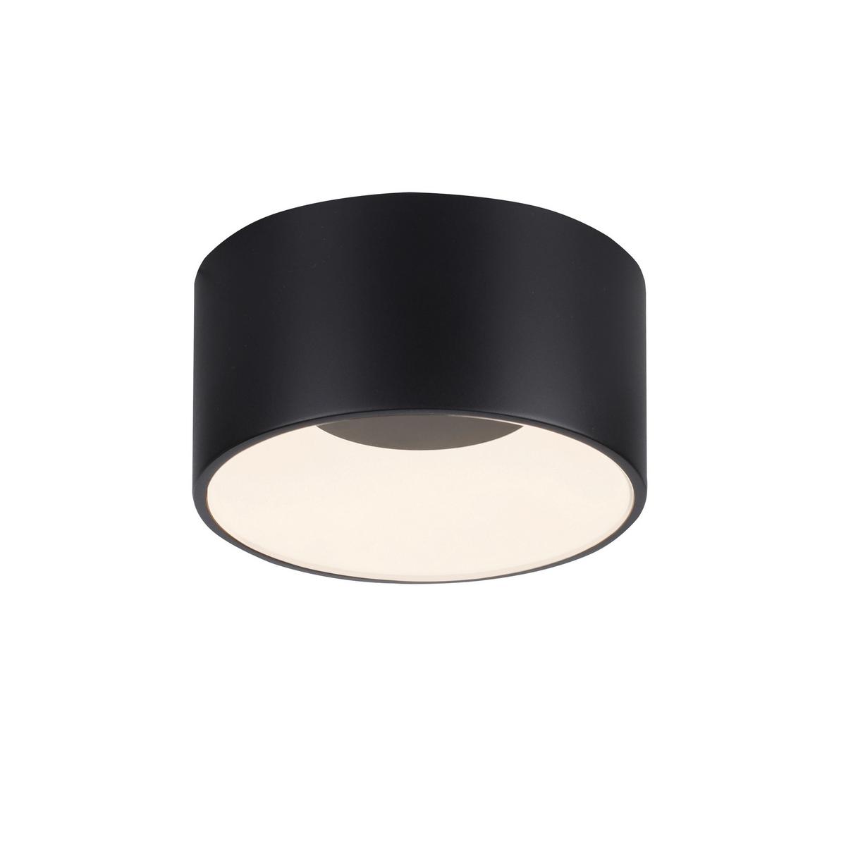 Led-deckenleuchte 14325-18 Tanika - Schwarz, MODERN, Kunststoff/Metall (16/16/8cm)