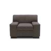 Polstersessel Norma Grau/Braun Webstoff - Wengefarben/Graubraun, Design, Textil (101/74/85cm) - MID.YOU