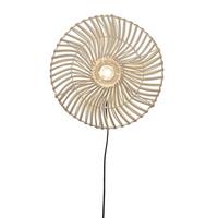 WANDLEUCHTE ZANZIBAR/W/4012/W - Weiß, Trend, Naturmaterialien (40/12cm) - Good & Mojo