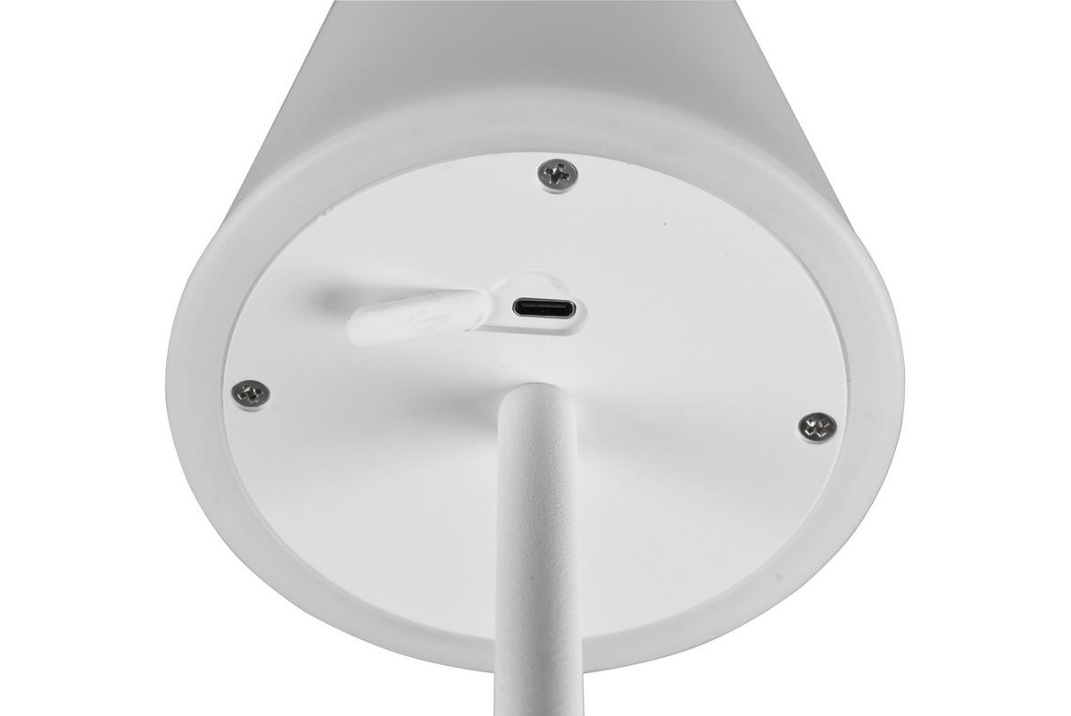 Akku-Tischleuchte R54086131 - Weiß, KONVENTIONELL, Kunststoff (11/39cm)