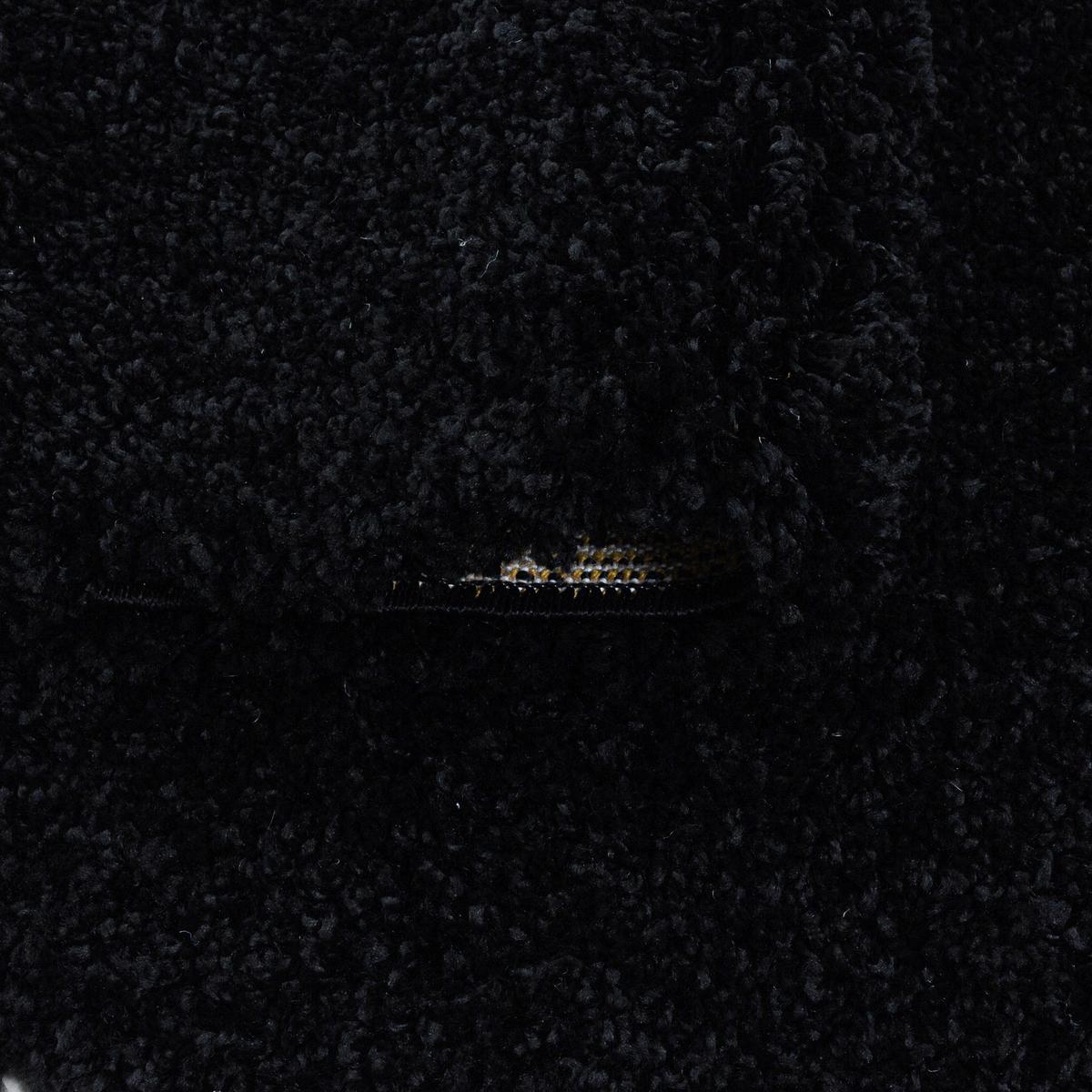 Hochflor Teppich Schwarz Naturfaser Sydney 160x230 cm - Schwarz, Basics, Textil (160/230cm)