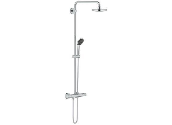 Überkopfbrauseset Vitalio Joy 180 Thm - Chromfarben, KONVENTIONELL, Metall (47,2cm) - Grohe Überkopfbrauseset Vitalio Joy 180 Thm - Chromfarben, KONVENTIONELL, Metall (47,2cm) - Grohe