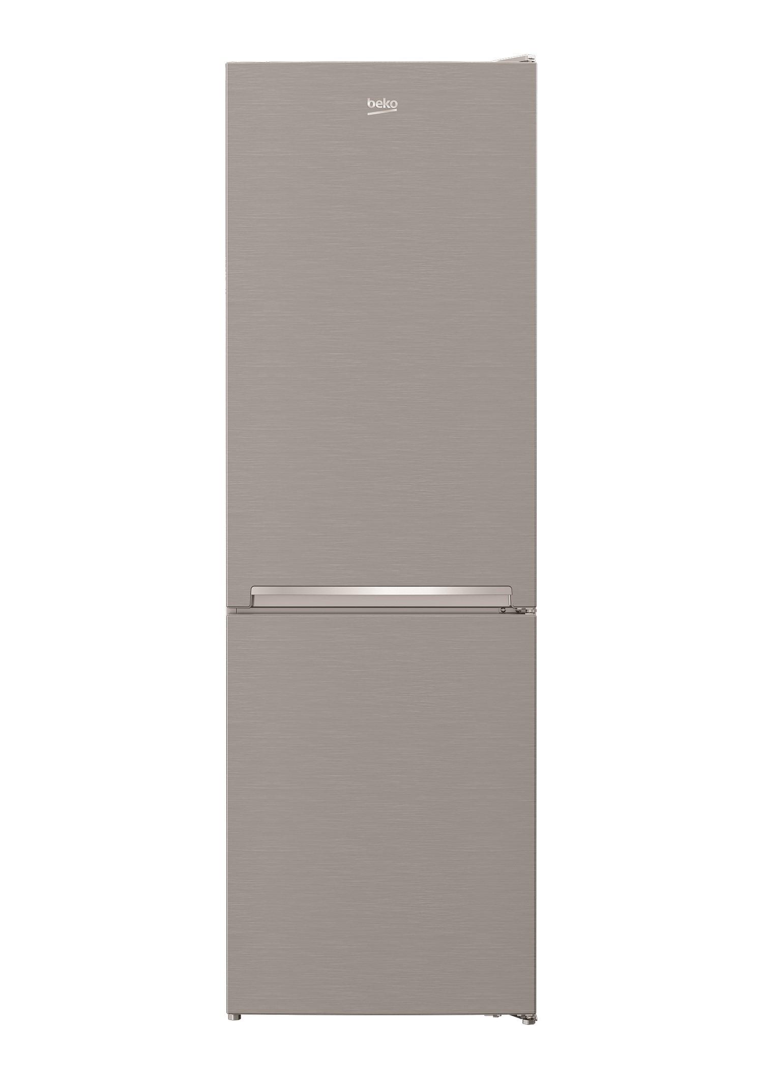 Kühl-Gefrierkombination Rcsa 366k40xbn Edelstahlfarben 223+120L - Edelstahlfarben, Basics, Kunststoff/Metall (59,5/185,2/67cm) - Beko