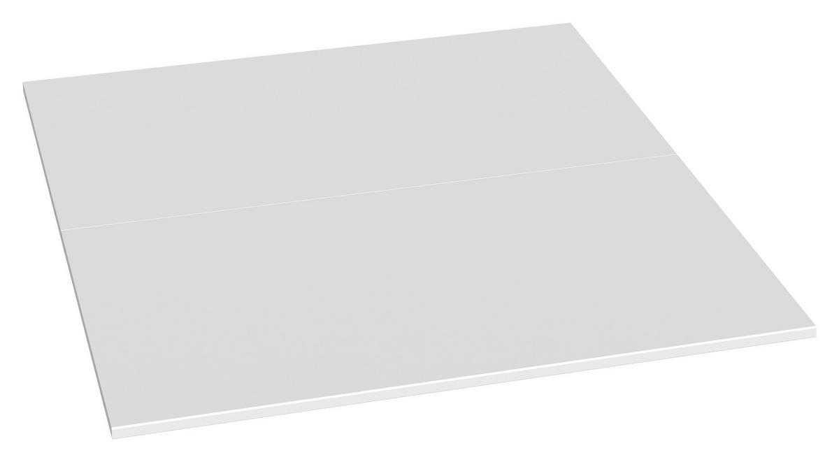 Ukončovací police YOUNG v bílém dekoru - bílá, Konvenční, kompozitní dřevo (76/82/2cm)