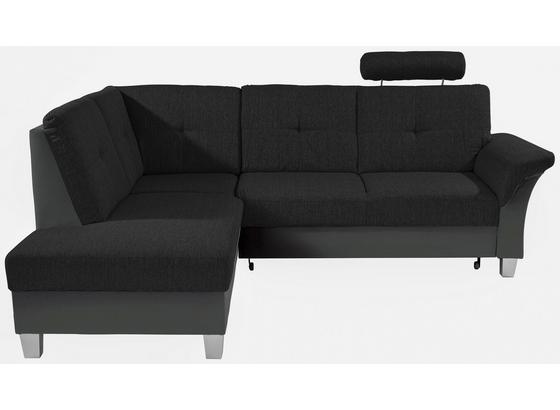 Sedací Souprava Portland - černá/tmavě šedá, Konvenční, kov/dřevo (196/245cm) Sedací Souprava Portland - černá/tmavě šedá, Konvenční, kov/dřevo (196/245cm)