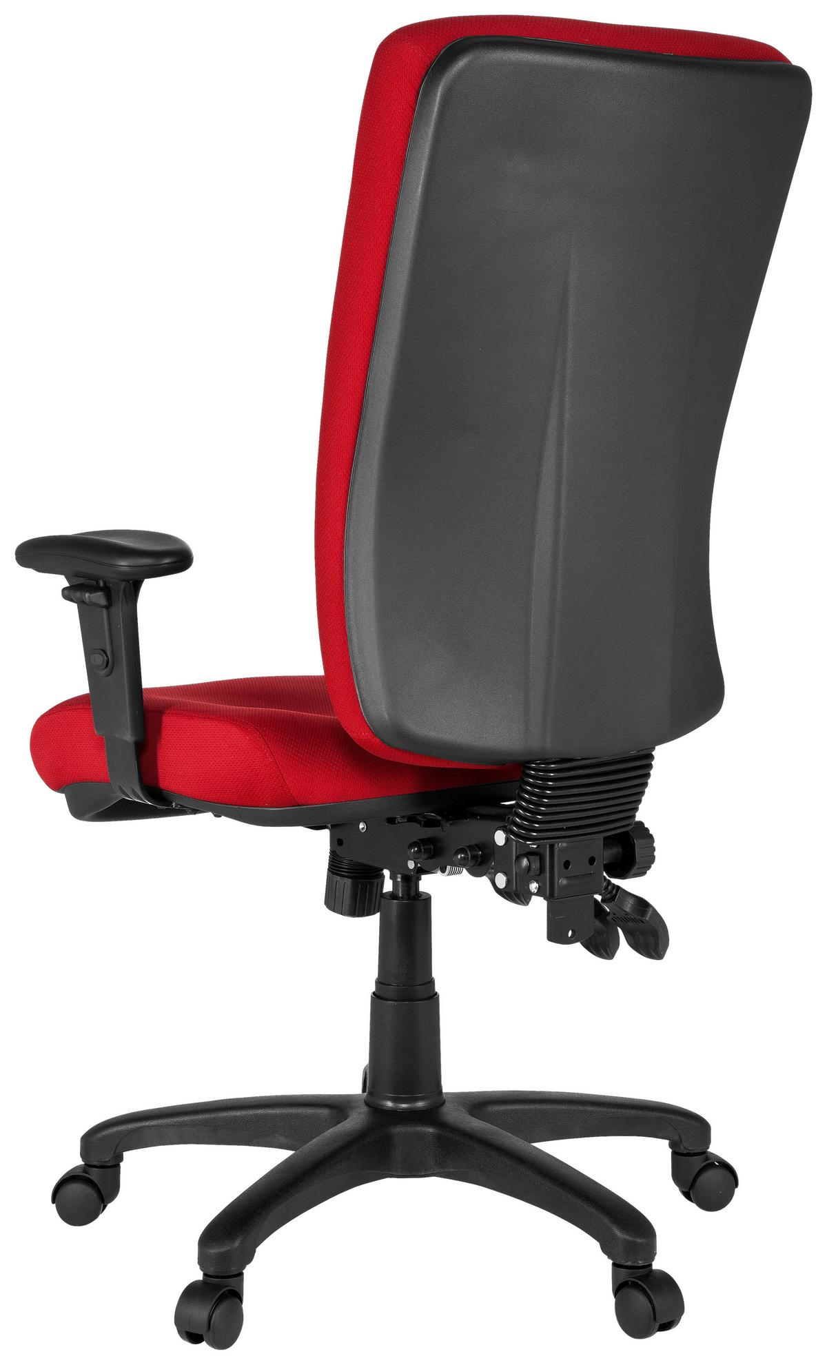 Bürostuhl Zenit High Rot bis 120 kg - Rot, Basics, Kunststoff/Textil (56/130/45cm) - MID.YOU